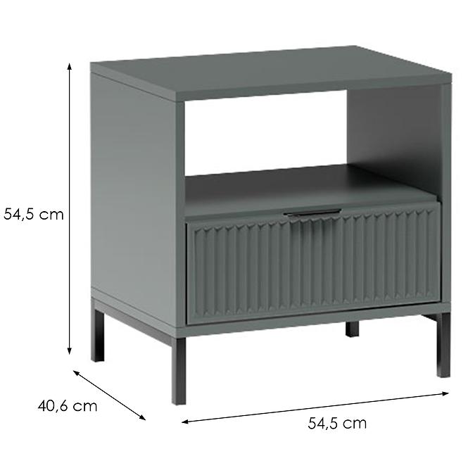 Éjjeliszekrény Link A Styles LS7 stone green