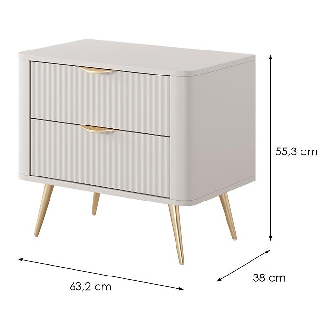 Éjjeliszekrény Lante G 2s -1 dp Beige