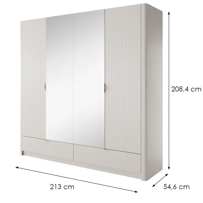 Szekrény Lante H 213 Beige,2