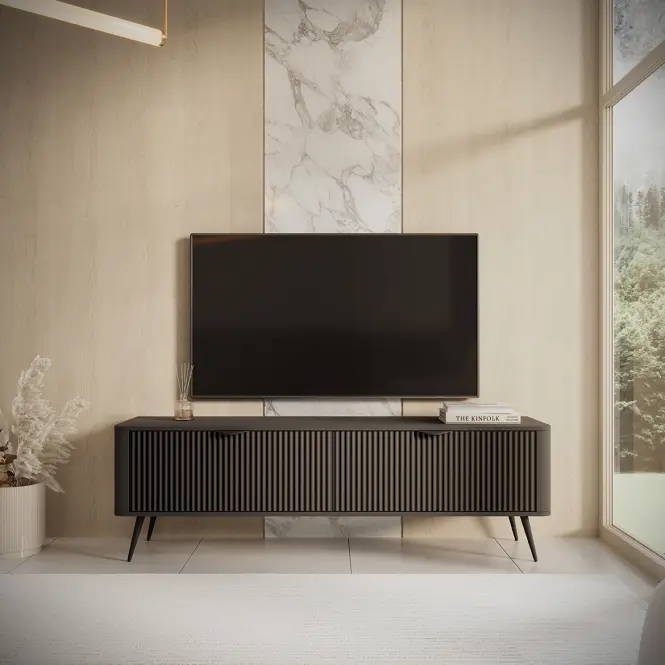Szekrény RTV Lante RTV F 163 2d Black,6