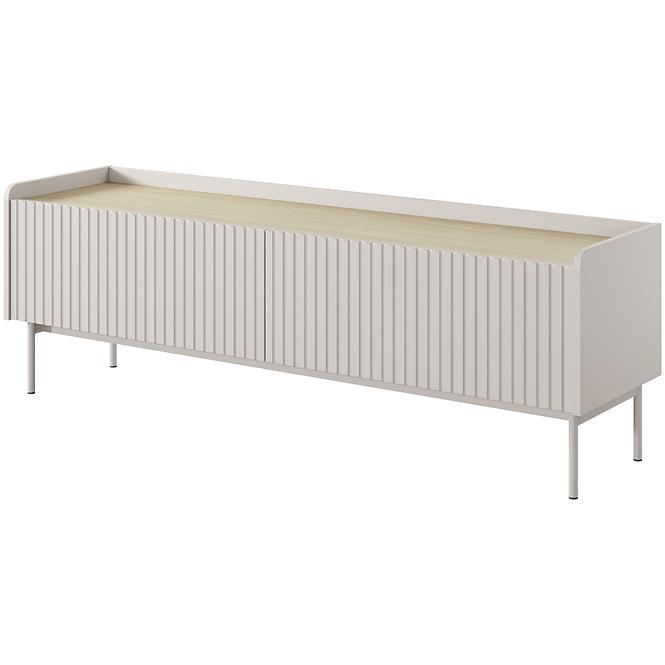 Szekrény RTV Level RTV D 153 2d Beige/tölgy Scandi 
