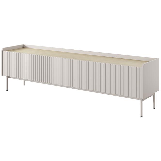 Szekrény RTV Level RTV E 181 2d Beige/tölgy Scandi 