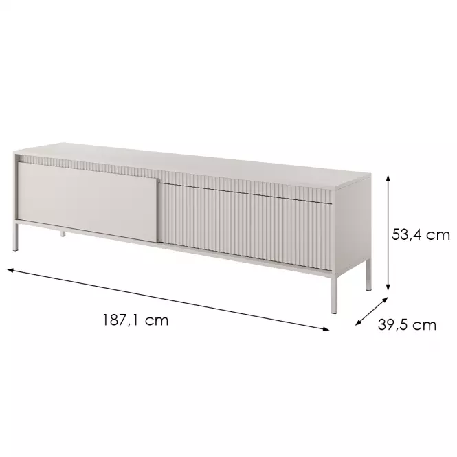 Szekrény RTV Senso RTV E 187 2d Beige,2