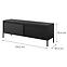 Szekrény RTV Senso RTV D 153 2d Black,2