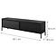 Szekrény RTV Senso RTV E 187 2d Black,2