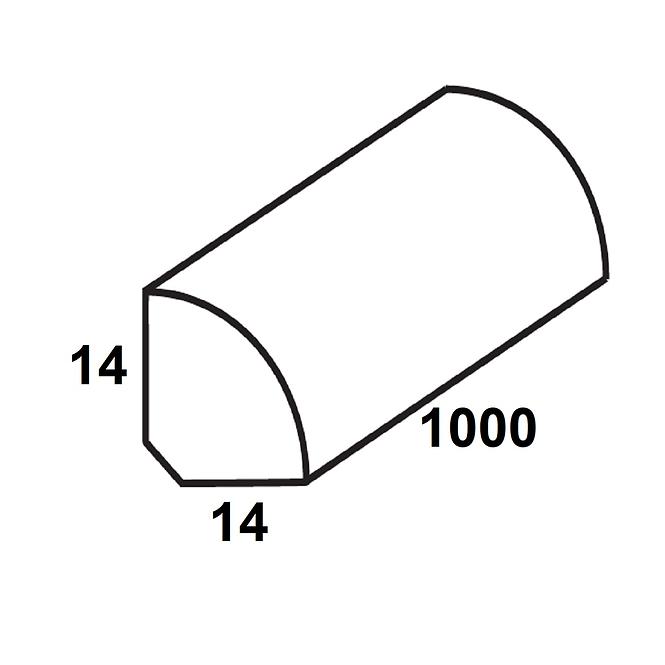 Negyed öntapadós pvc fehér szatén 14x14x1000