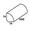 Negyed öntapadós pvc fehér szatén 14x14x1000,2