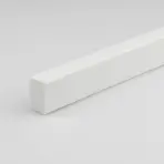 Profil lapos pvc fehér fényes 10x20x1000