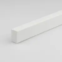 Profil lapos pvc fehér fényes 10x20x1000