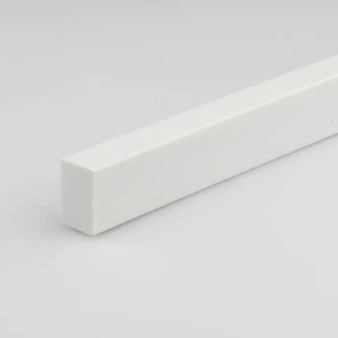 Profil lapos pvc fehér fényes 10x20x1000