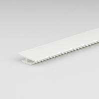 Profil h pvc fehér fényes 3.5x11x22x1000