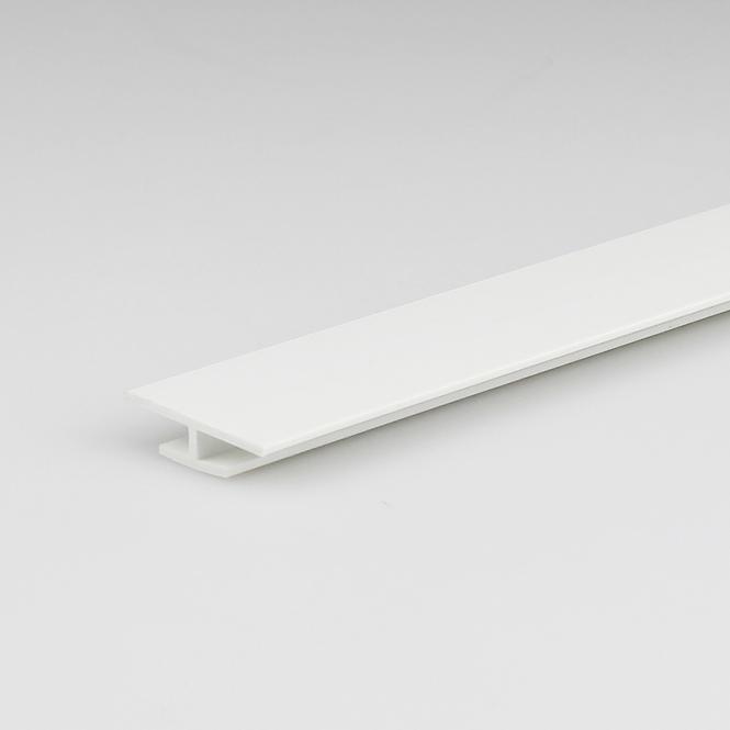Profil h pvc fehér fényes 3.5x11x22x1000