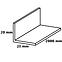 Sarokprofil pvc fekete fényes 20x20x2000,2