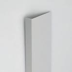 Sarokprofil pvc világos szürke szatén 20x25x1000