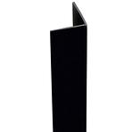Sarokprofil öntapadós pvc fekete 19.5x19.5x1000
