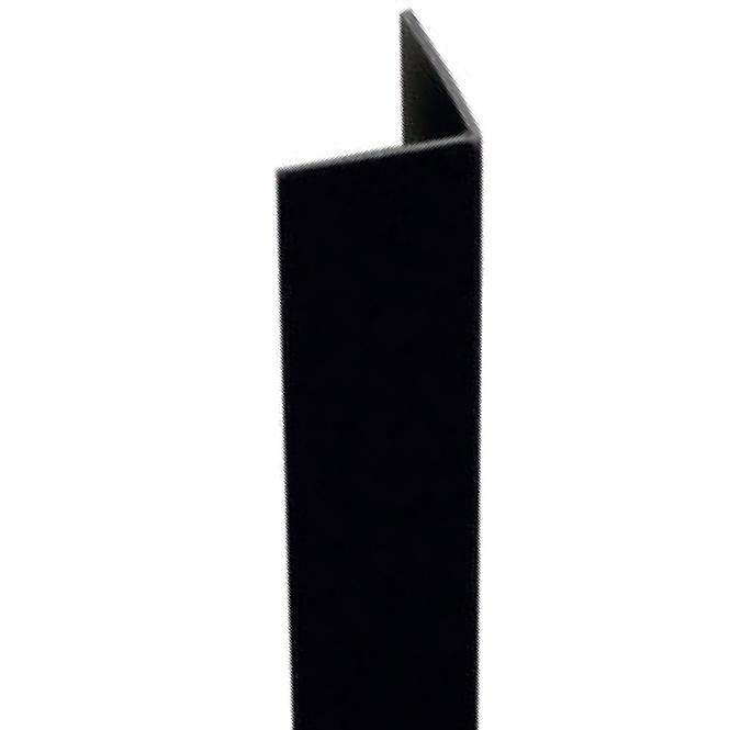 Sarokprofil öntapadós pvc fekete 19.5x19.5x1000