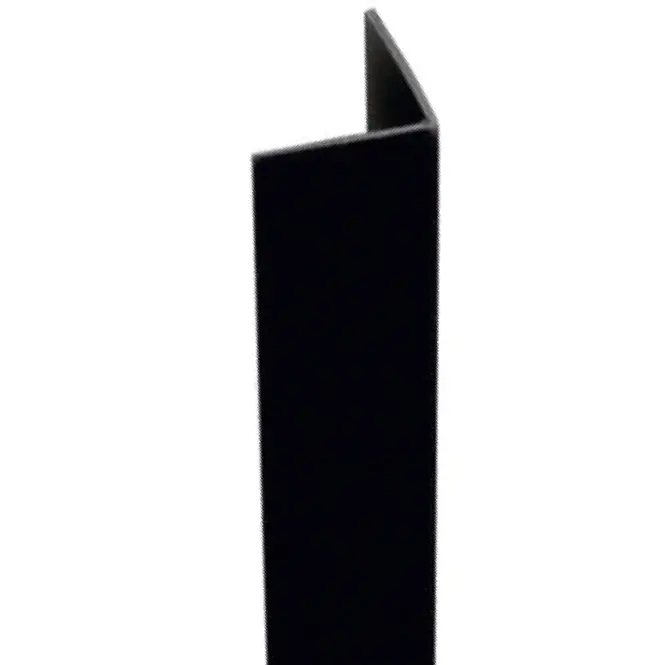 Sarokprofil öntapadós pvc fekete 19.5x19.5x1000