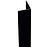 Sarokprofil öntapadós pvc fekete 19.5x19.5x1000