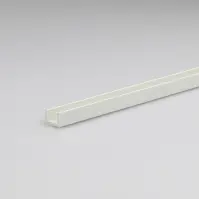 Profil u pvc fehér fényes 6.2x8.7x1000