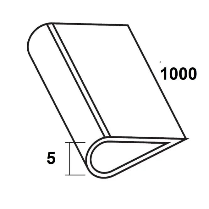 Szorítóprofil pvc fekete fényes 5x1000