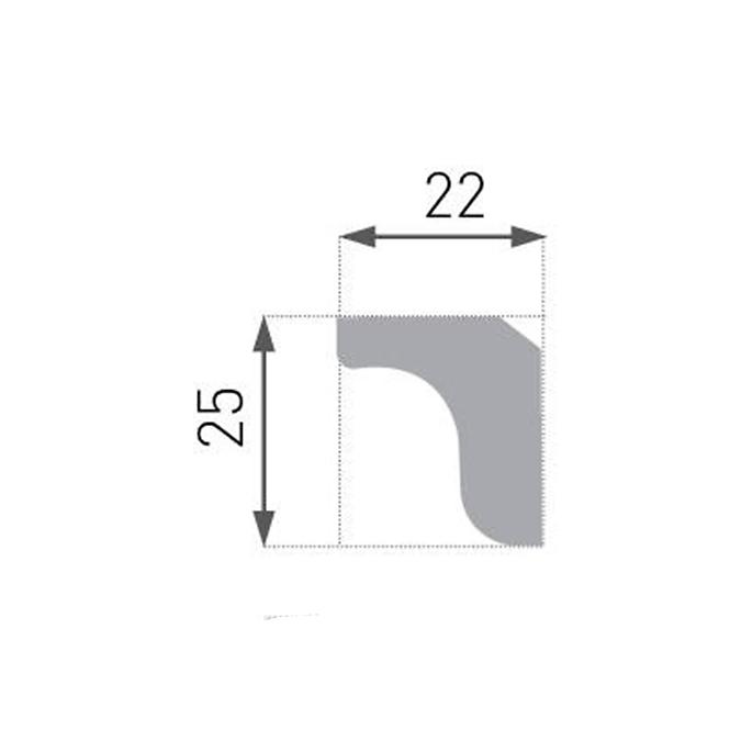 Fali polisztirol szalag Marbet E-3,2