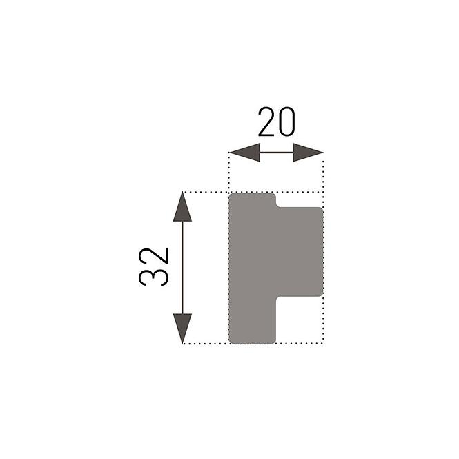 Fali polisztirol szalag Marbet E-44