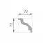 Fali polisztirol szalag Marbet E-8,2