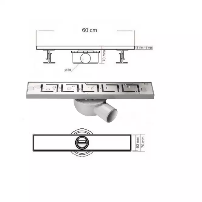 Lineáris vízelvezetés Axus L-600 12308