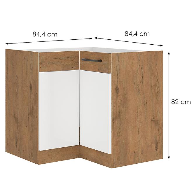 Konyhaszekrény Vigo fehér Hg 90x90 Nd 2f Bb
