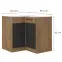 Konyhaszekrény Vigo Grafit Mat 90x90 Nd 2f Bb,2