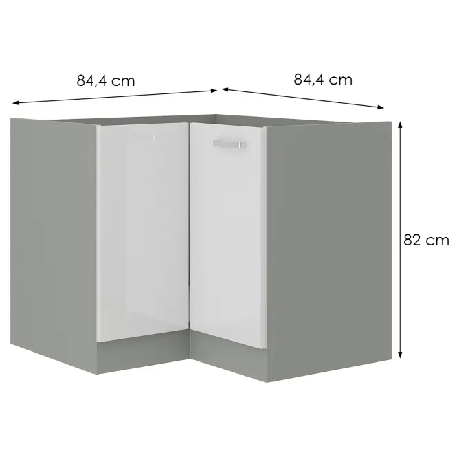 Konyhaszekrény Bianka 90x90 Nd 2f Bb