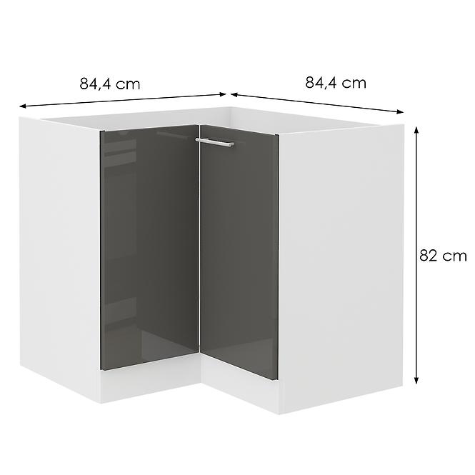 Konyhaszekrény Lara Grey 90x90 Nd 2f Bb