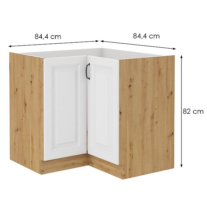 Konyhaszekrény Stilo fehér/Artisan 90x90 Nd 2f Bb