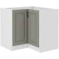 Konyhaszekrény Stilo Claygrey/fehér 90x90 Nd 2f Bb