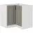 Konyhaszekrény Stilo Claygrey/fehér 90x90 Nd 2f Bb