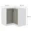 Konyhaszekrény Stilo Claygrey/fehér 90x90 Nd 2f Bb,2