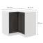 Konyhaszekrény Stilo Grafit/fehér 90x90 Nd 2f Bb,2