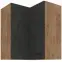 Konyhaszekrény VIGO GRAFIT MAT 60X60 GN-72 2F (90°)