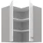 Konyhaszekrény BIANKA 60X60 GN-72 2F (90°),3