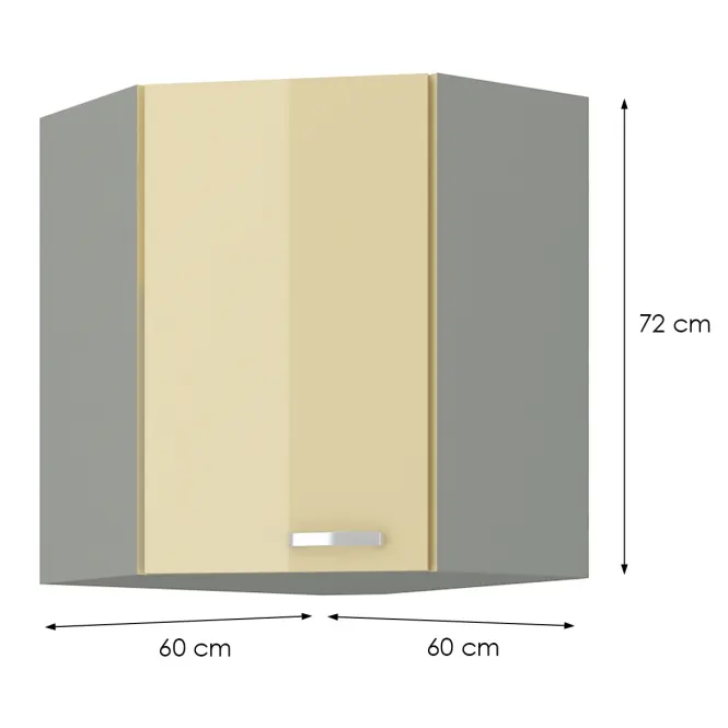 Konyhaszekrény KARMEN 60X60 GN-72 2F (45°)