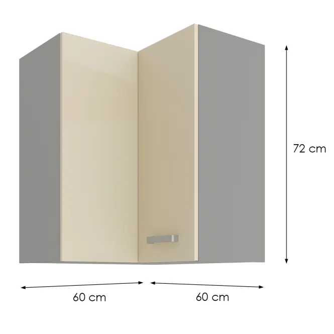 Konyhaszekrény KARMEN 60X60 GN-72 2F (90°)