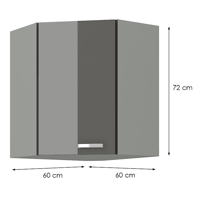Konyhaszekrény GREY 60X60 GN-72 2F (45°)