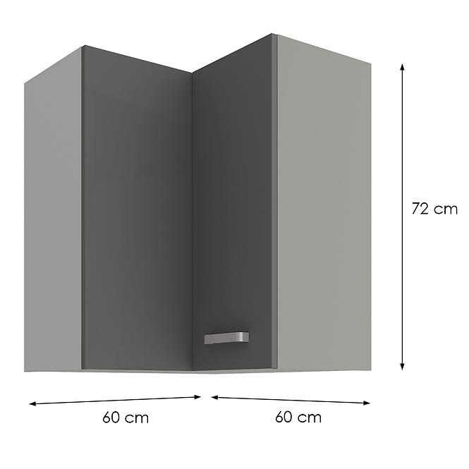 Konyhaszekrény GREY 60X60 GN-72 2F (90°)