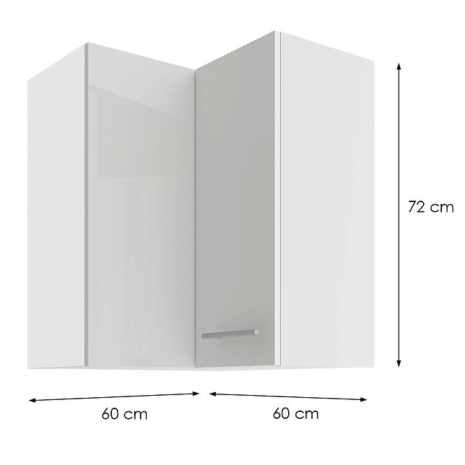 Konyhaszekrény LARA fehér 60X60 GN-72 2F (90°)