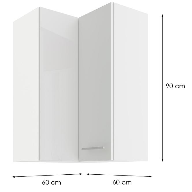 Konyhaszekrény LARA fehér 60X60 GN-90 2F (90°)