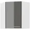 Konyhaszekrény LARA GREY 60X60 GN-72 2F (45°)