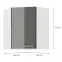 Konyhaszekrény LARA GREY 60X60 GN-72 2F (45°),2