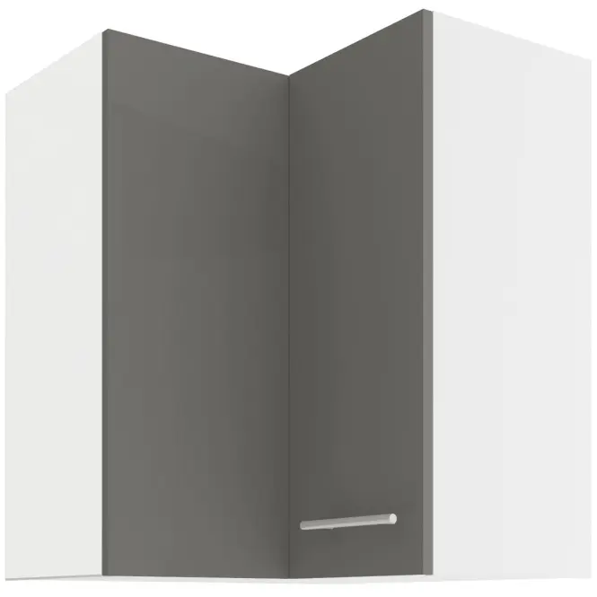 Konyhaszekrény LARA GREY 60X60 GN-72 2F (90°)