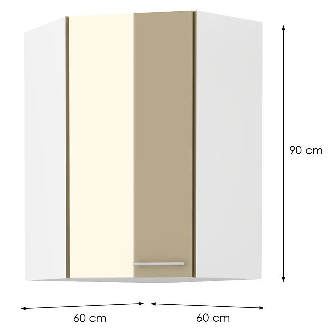 Konyhaszekrény LARA CAPPUCCINO 60X60 GN-90 1F (45°)