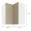 Konyhaszekrény LARA CAPPUCCINO 60X60 GN-72 2F (90°),2